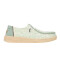Wendy Espadrille Retro Palm - Mujer Celadon Green/White