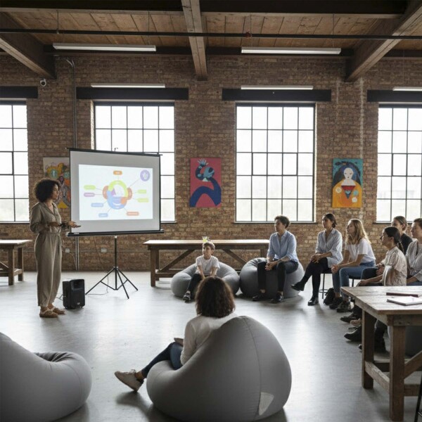 Pantalla De Proyección 72" Enrollable Con Trípode Regulable Negro 1