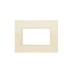 Plaqueta p/3 módulos marfil - Duomo Flat ELE01185