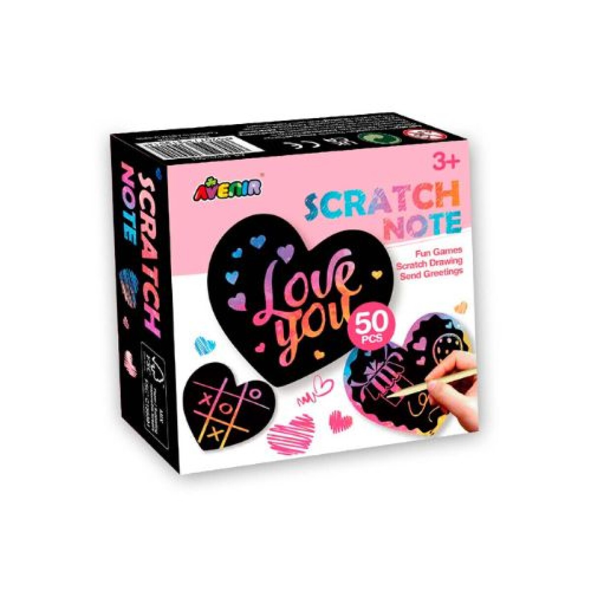 Scratch 50 notas - Corazones - Scratch 50 Notas - Corazones 