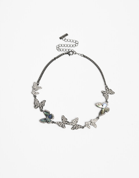 Collares Cortos Color Collar Corto Mariposas - Combinacion Multicolor