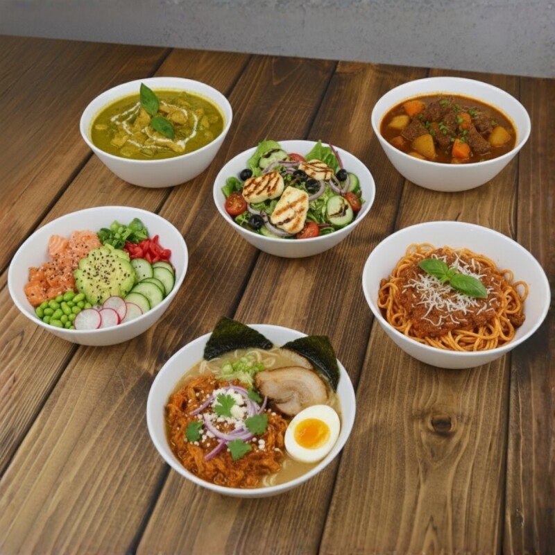 Set x6 Bowl 350ml Opalina BLANCO