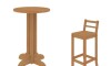 Conjunto Desayunador 3 Sillas Linea Brescia Conjunto Desayunador 3 Sillas Linea Brescia