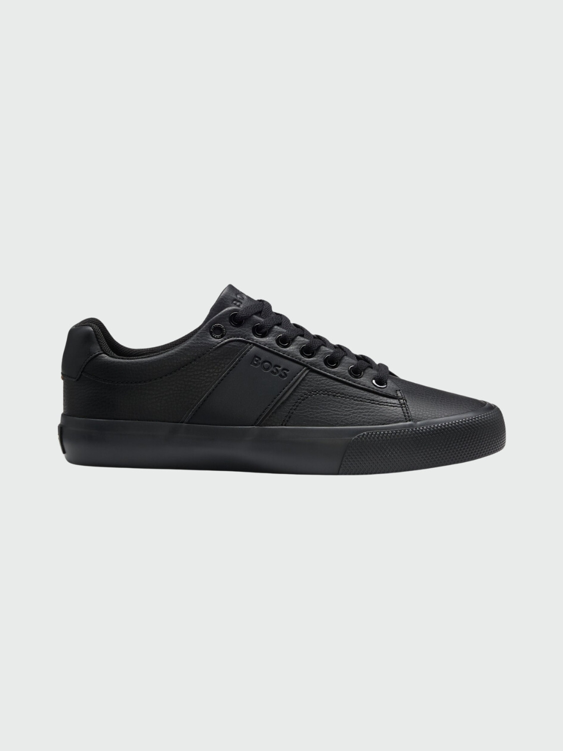 BOSS - Zapatillas Aiden Tenn Grained Negro Opaco