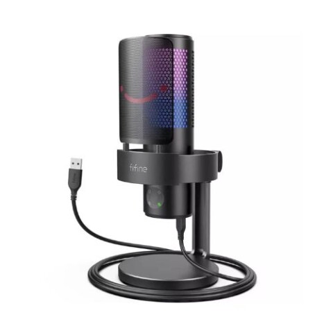 Micrófono Fifine A9 RGB USB - Negro Micrófono Fifine A9 RGB USB - Negro