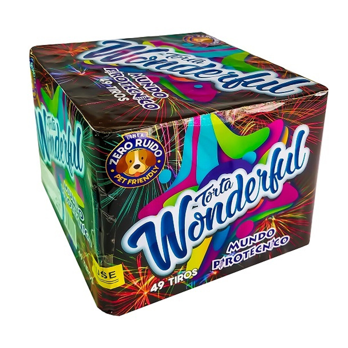 TORTA WONDERFUL MUNDO PIROTECNICO 49 Tiros 