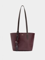 Bolso Shopper Reversible Con Bolsa Extraíble M burdeos