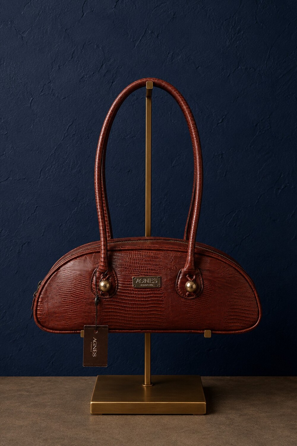 Baguette Bag Crocco Caramel