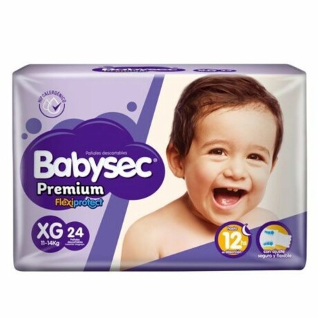 Pañales Babysec Premium Flexiprotect XG - X24 Pañales Babysec Premium Flexiprotect XG - X24