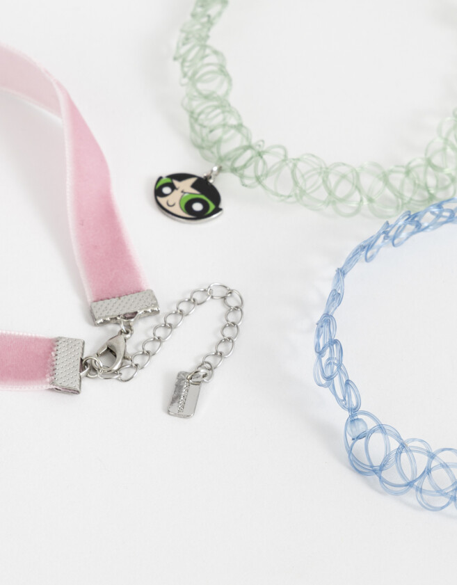 Collares Infantiles Set De Collares Para Compartir "chicas Superpoderosas" - Combinacion Multicolor