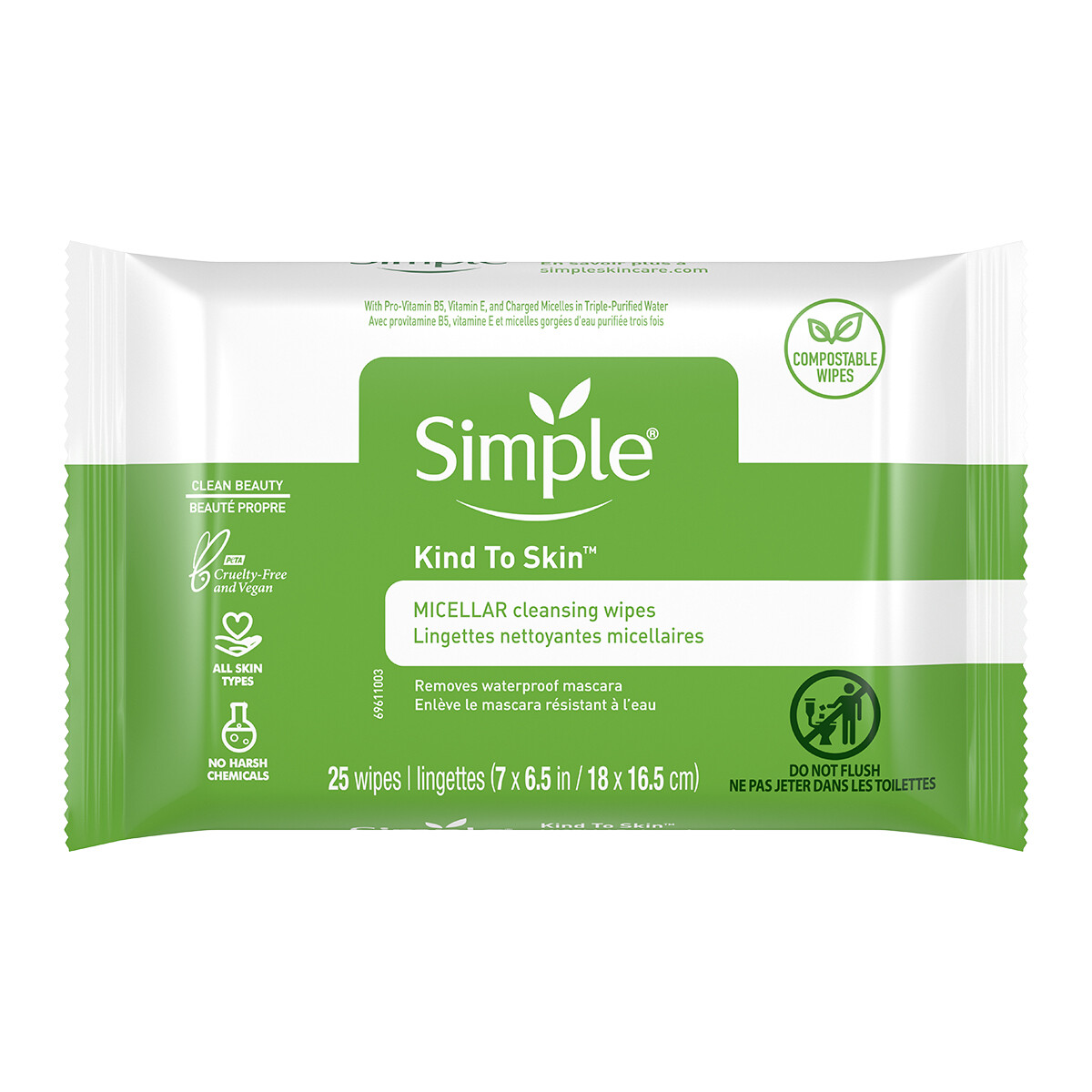 SIMPLE MICELLAR WIPE 25 UND 