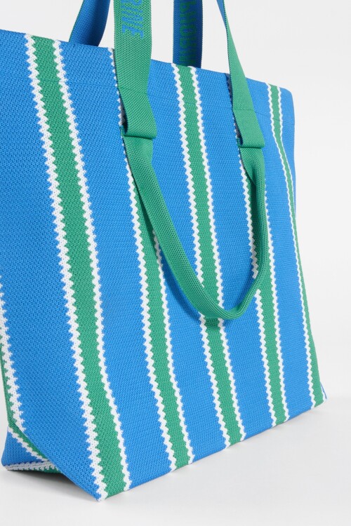 Cartera bolso rayado multicolor