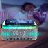Reloj Parlante Cargador Inalambrico Goldtech Luz RGB Radio Variante Color Gris