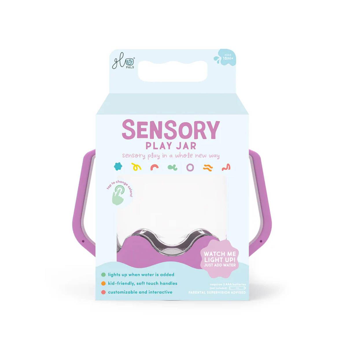 Jarra Sensorial Glo Pals - Lila 