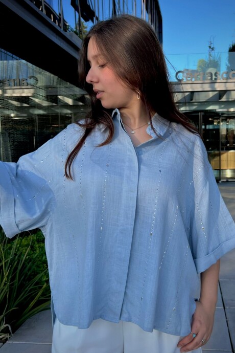 Camisa Matilda Celeste