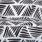 Funda Sillón 1 Cuerpo Estampada Triangulos negros