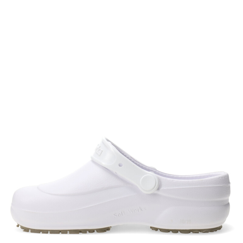 Zuecos Unisex SOFT WORKS antideslizante Blanco