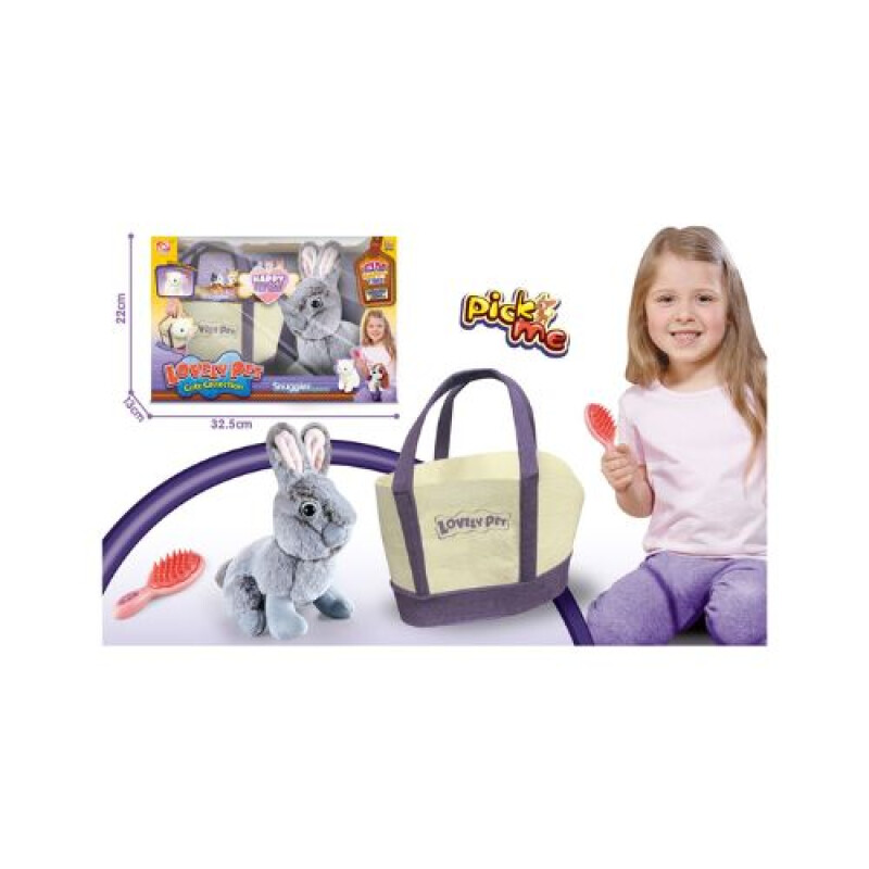 Set Conejo de Peluche con Bolso de Paseo Set Conejo De Peluche Con Bolso De Paseo