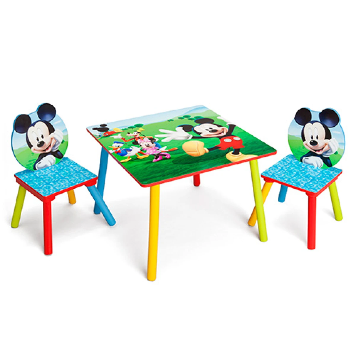 Juego de Mesa y Sillas para Niños Mickey Mouse TT89450MM-1051 - ROJO-AMARILLO 
