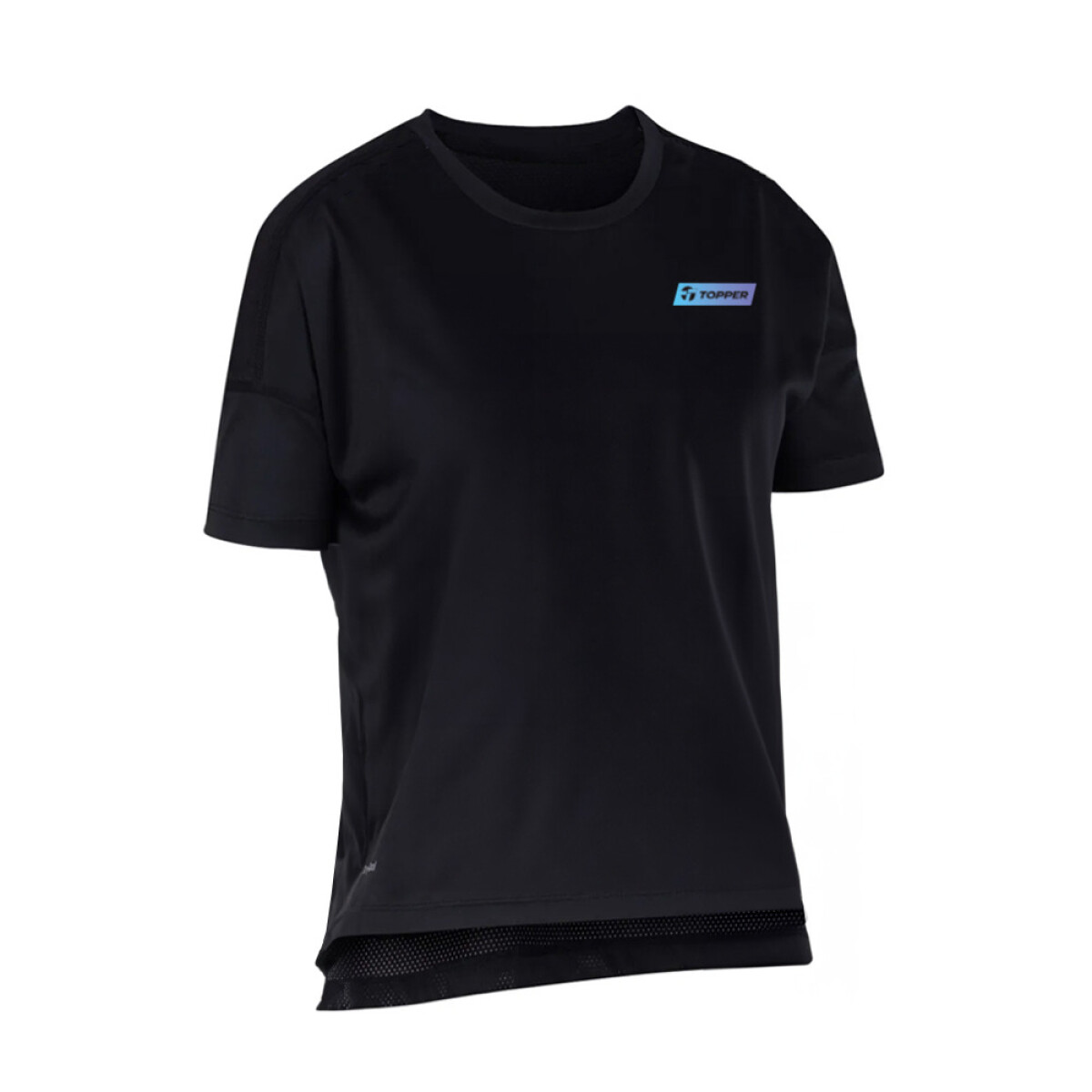 T-SHIRT RNG MEN MESH blanco - NEGRO 