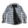 Campera Camisa Leñadora Cangurito Capucha Botones Verde
