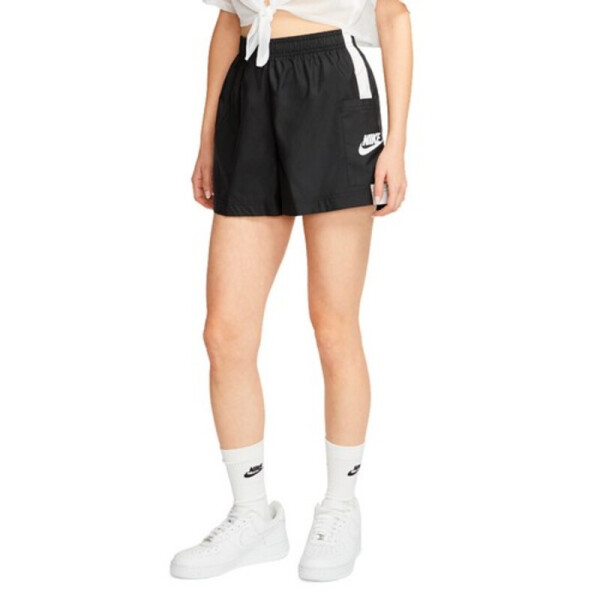 SHORTS NIKE M NSW TEE CLUB ESSENTIALS VIOLET Mujer Negro-blanco