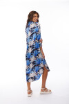 VESTIDO IRINA ESTAMPADO NEGRO Y AZUL