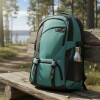 Mochila Urbana Arye 390 Durazno con Portanotebook Verde