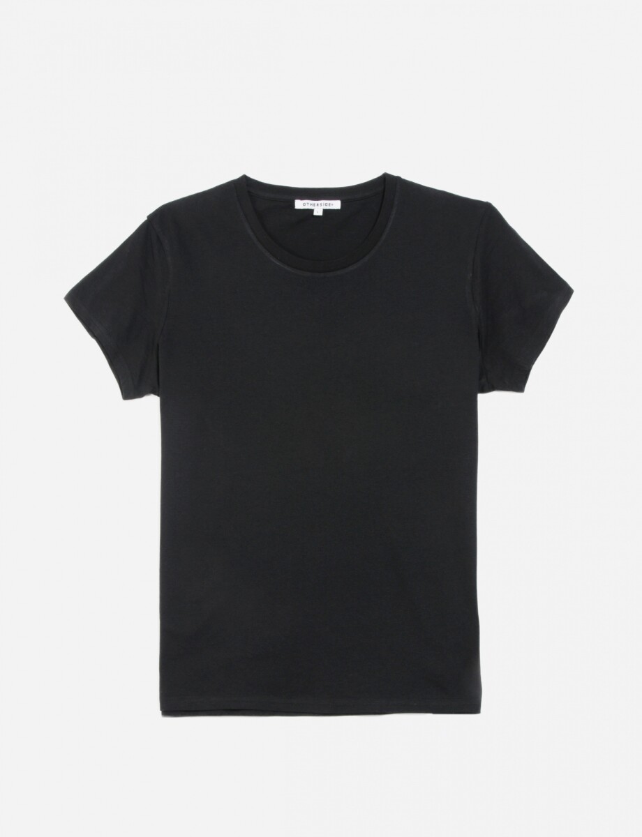 Remera básica melange - Negro 