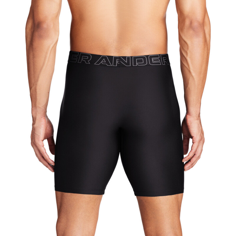 UA PERFORMANCE TECH-SOLID 9 IN 3PK-GRY BLK-001