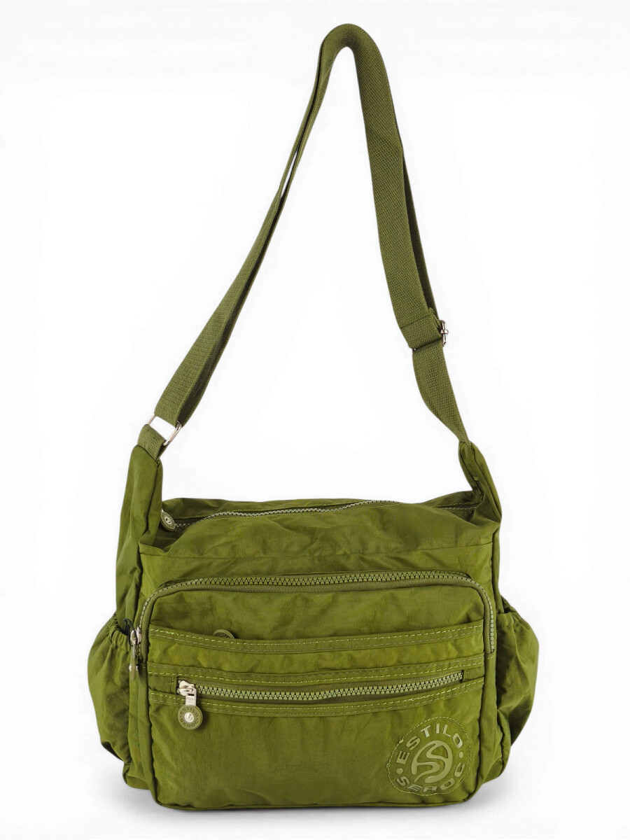 Morral con bolsillos - Verde 