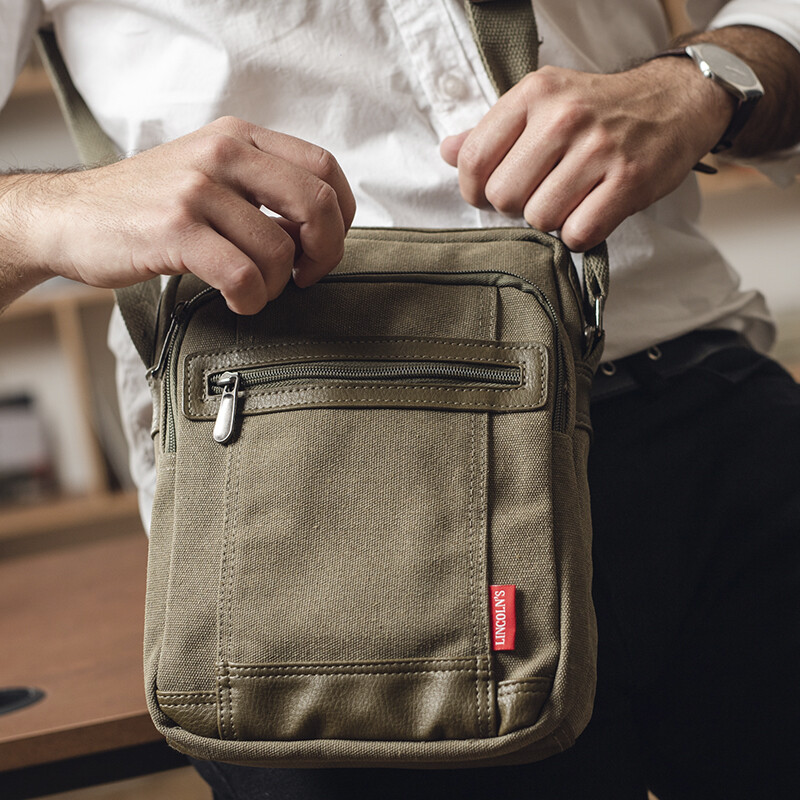 MORRAL MONTE MERU CANVAS VERDE MILITAR