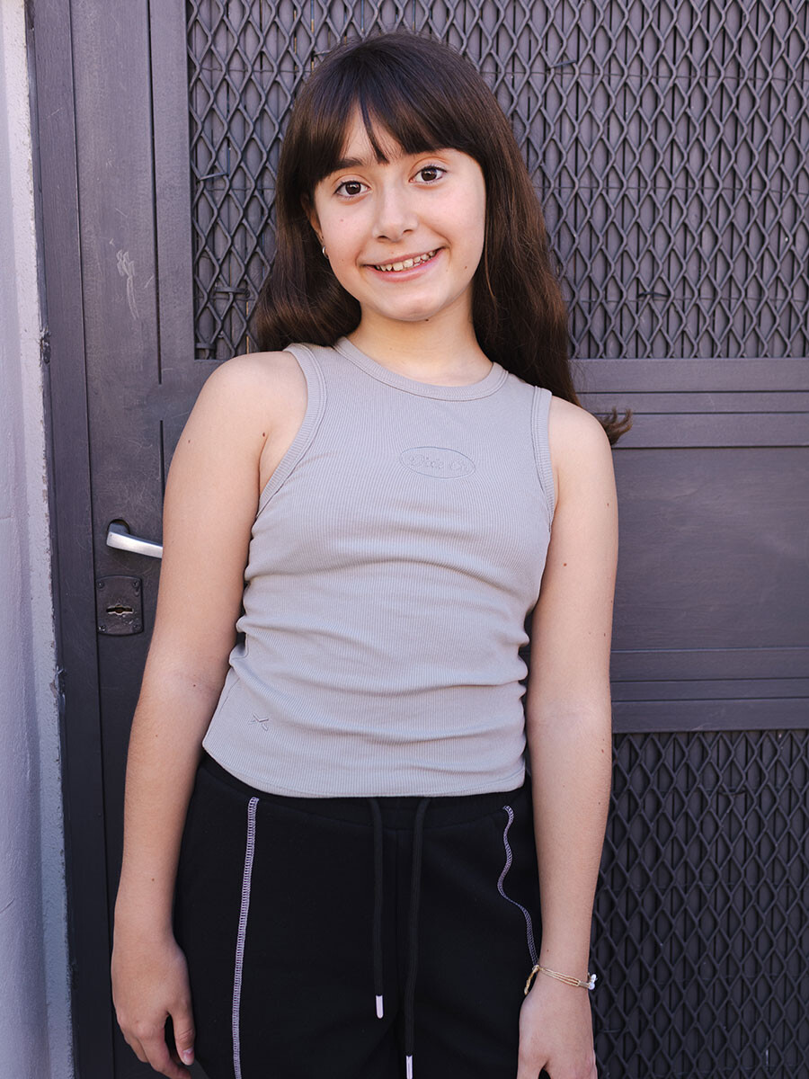 TOP LOREY TEEN DIXIE Gris Claro