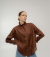 Camisa Ota Detail Chocolate
