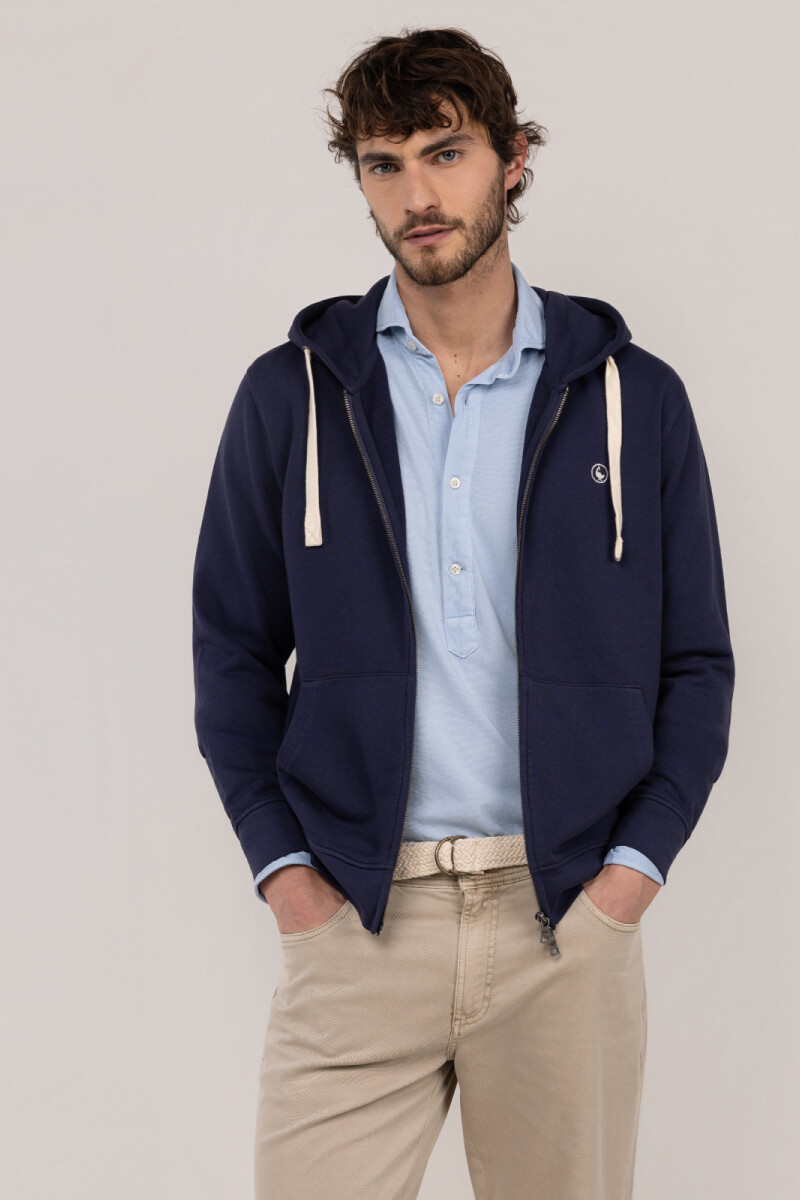 Sudadera Zipper Marino