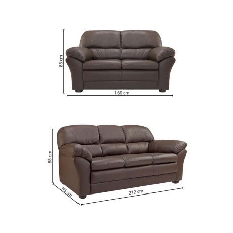 Juego de living 3+2 Cuero Natural Juego de living 3+2 Cuero Natural