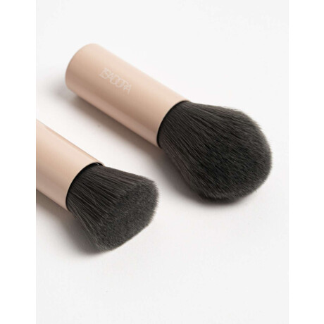 Set De 2 Mini Brochas De Maquillaje Para Rostro Rosa Viejo