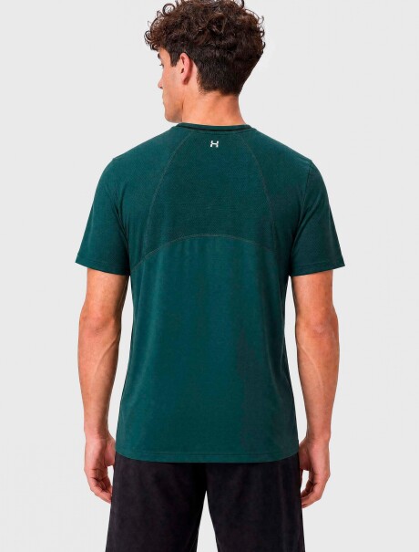 CAMISETA DEPORTIVA TEXTURIZADA VERDE