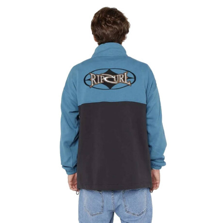 Buzo Rip Curl Heritage Oval 1/4 Zip Crew Azul
