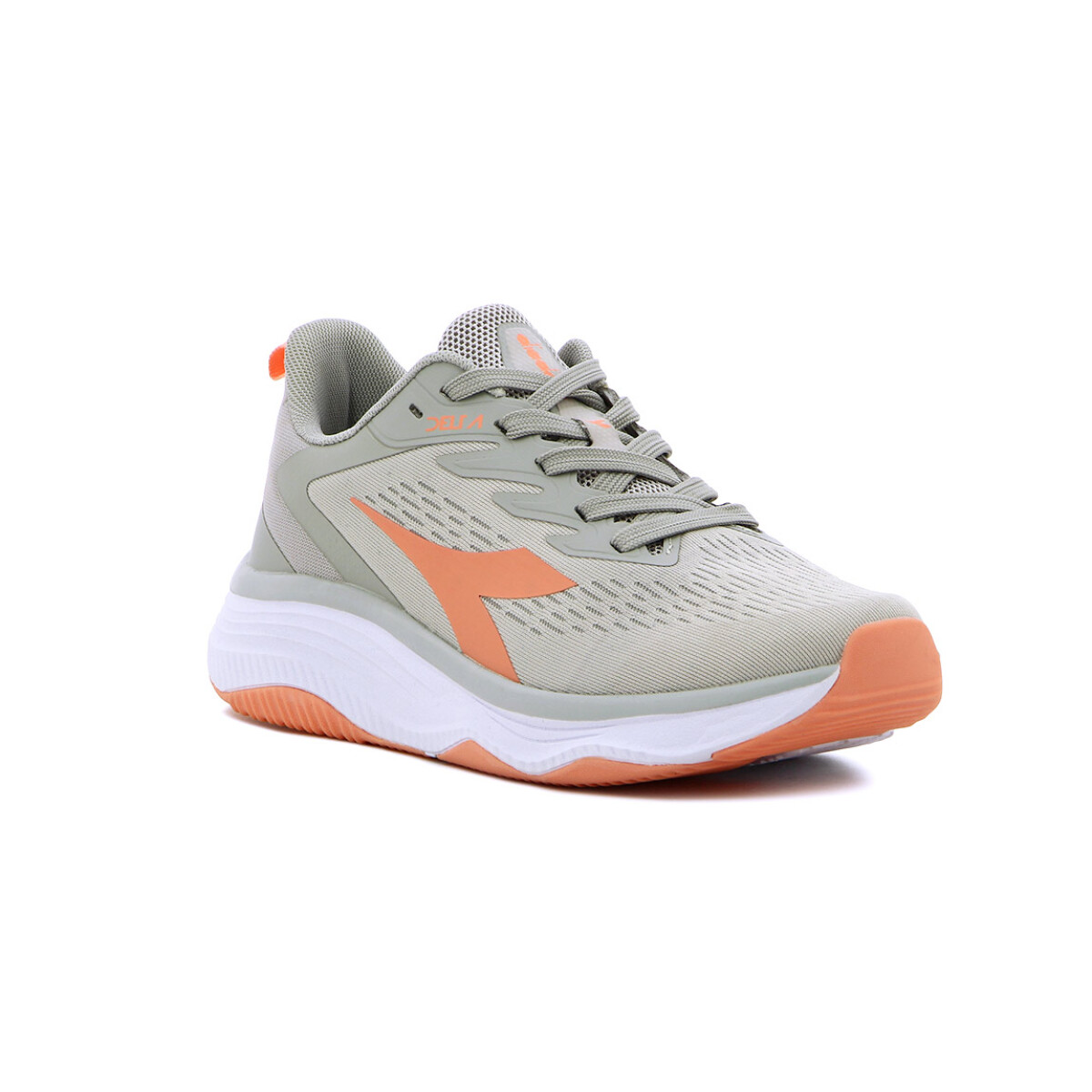 Diadora Delta Calzado Running Mujer - Grey/Coral - Gris-Coral 