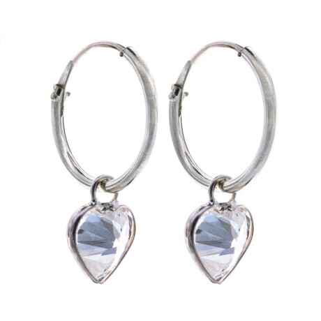 Aros de Plata 925 Con Circonia