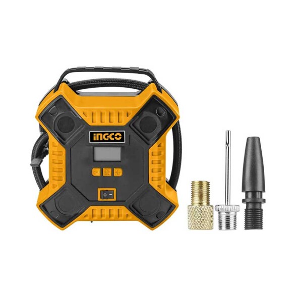 Compresor e inflador portátil 12V 160 PSI -Ingco ING0366