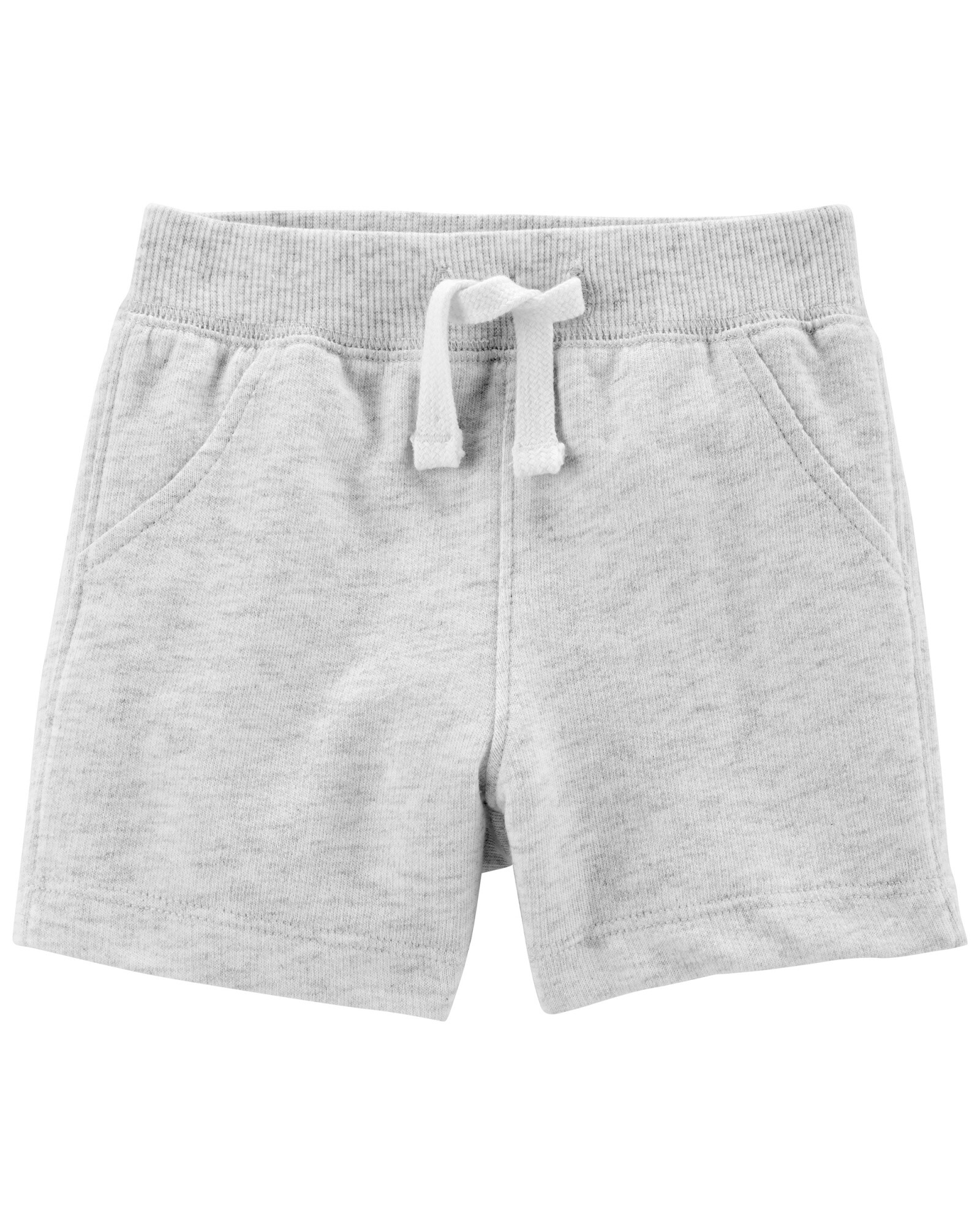 Short de algodón gris con cordón 0