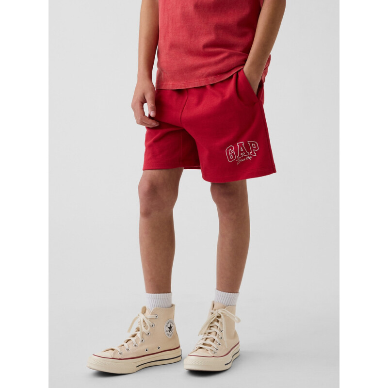 FR HW LOGO SHORT MODERN RED