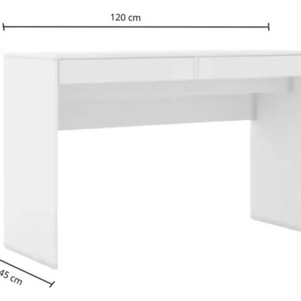 Escritorio Mesa ComboHome 120 Cm 2 Cajones Calidad Premium Blanco 1