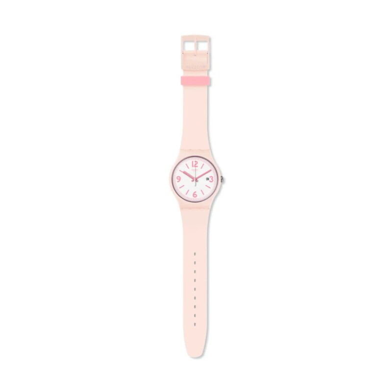 Reloj Swatch suop400 English Rose de silicona Rosa