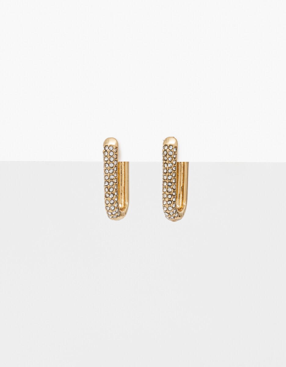 Aros Argollas Eslabón Strass 