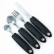 Set Cubiertos Adaptados Artritis, Temblor Manos Negro