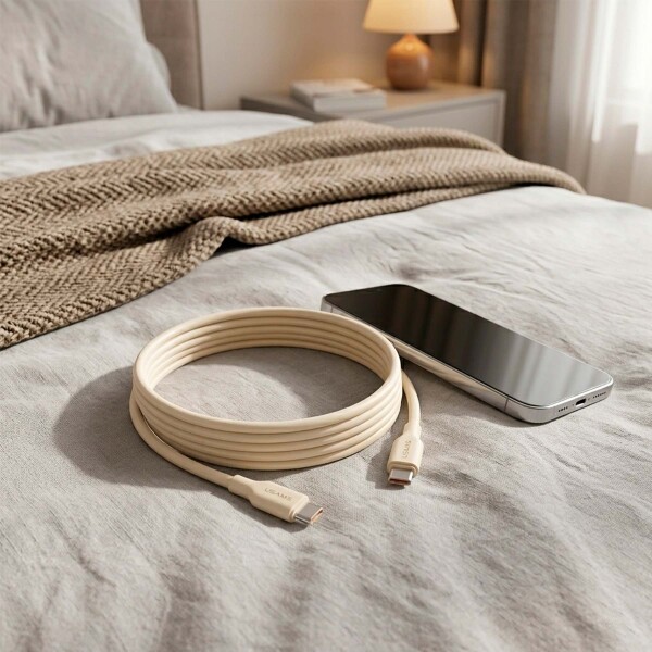 Cable De Datos Usams Tipo Usb C A Lightning 2m 30w 480mbps Blanco