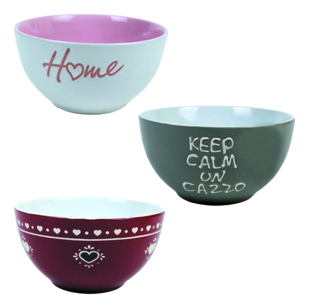 Bowl de ceramica de 2 colores 
